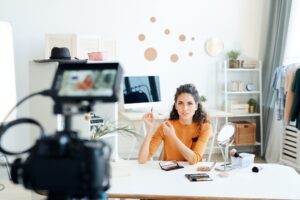Beauty Blogger Shooting New Video