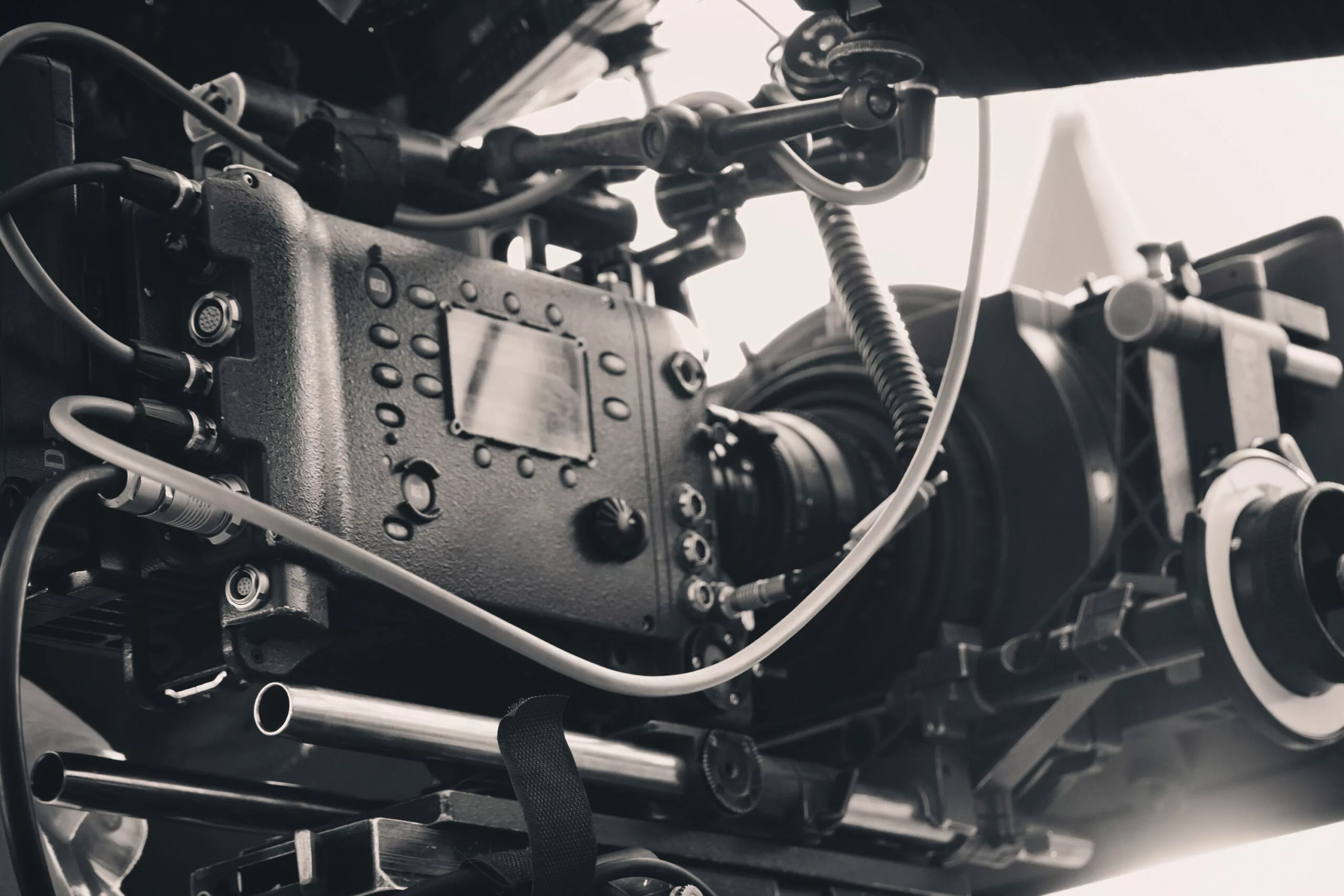 Filming a client testimonial video with a professional camera in Washington, DC