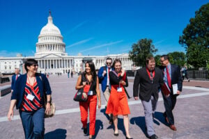 LLS Members walking on Capitol Hill in DC