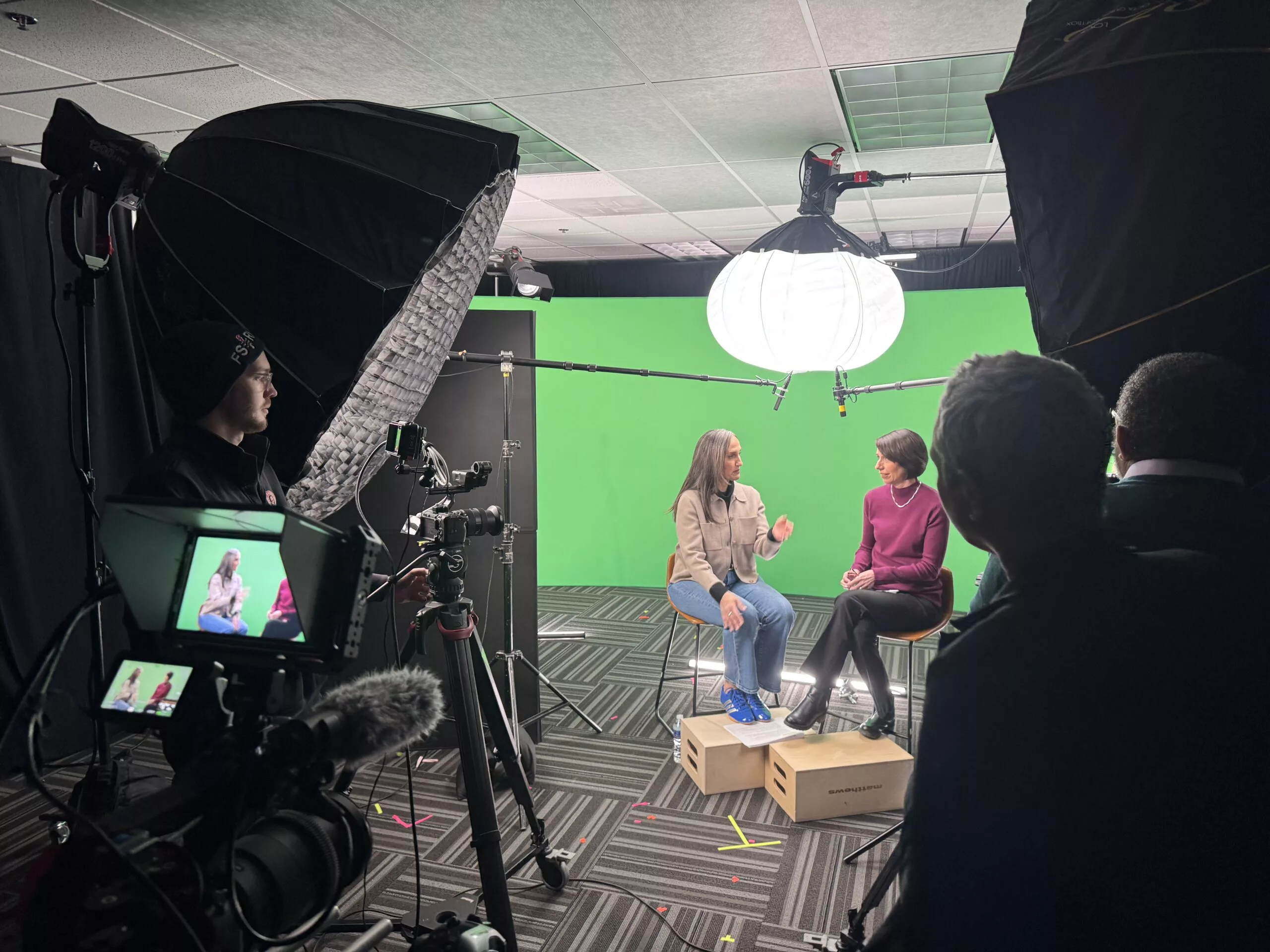 8 Media Group video production crew on location for a DC-area shoot