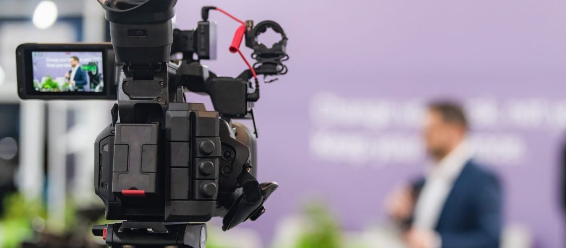 Camera recording at a media press conference preserves accurate details of the event. It ensures clear documentation, enabling broader access to information and transparent communication.